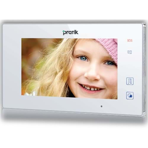* PRATİK KART (2K-700) 7 INC DAİRE İÇİ MONİTÖR (DOKUNMATİK EKRAN FOTOĞRAF HAFIZALI