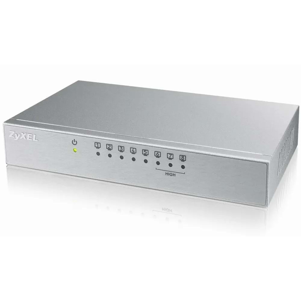 ZyXEL ES-108A V3 8 Port, Megabit, Metal Kasa, Switch
