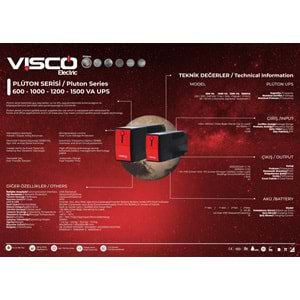 VİSCO PLUTON SERİSİ 1200VA UPS