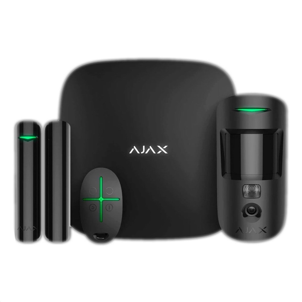 AJAX StarterKit CAM *SİYAH* KABLOSUZ ALARM KİTİ