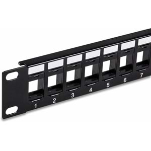 FO-SP-3030-24PC6 1U 24 PORT KEYSTONE JACK UTP PATCH PANEL - SOFT